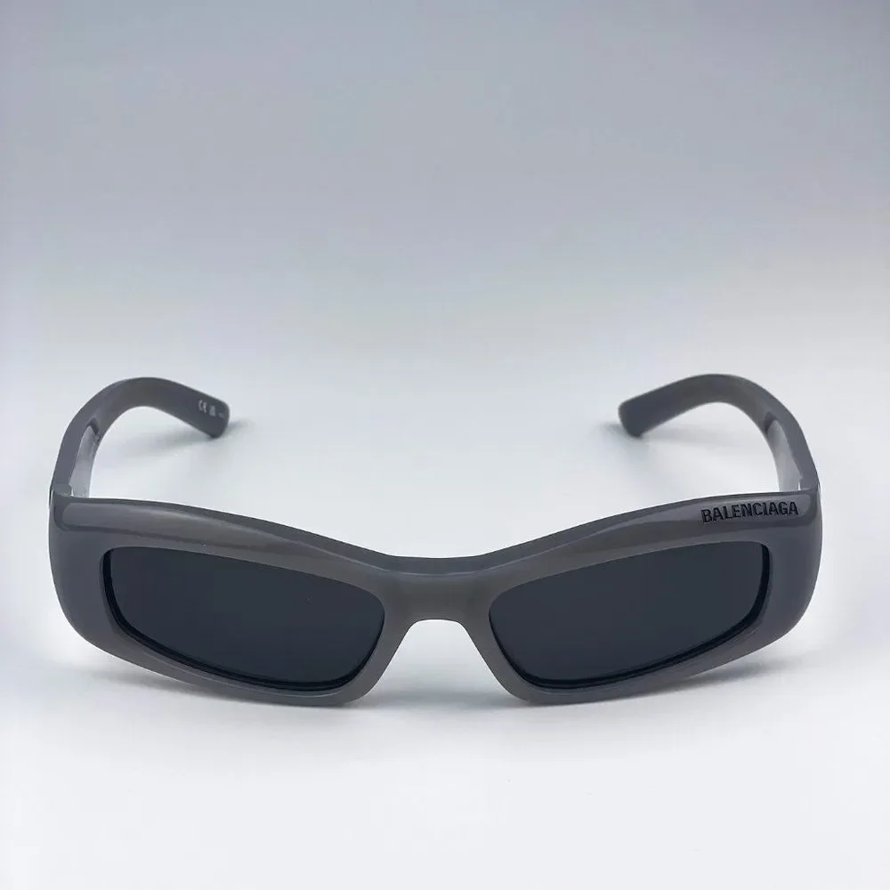 Balenciaga BB0266S 003 Sunglasses Grey Rectangle Unisex